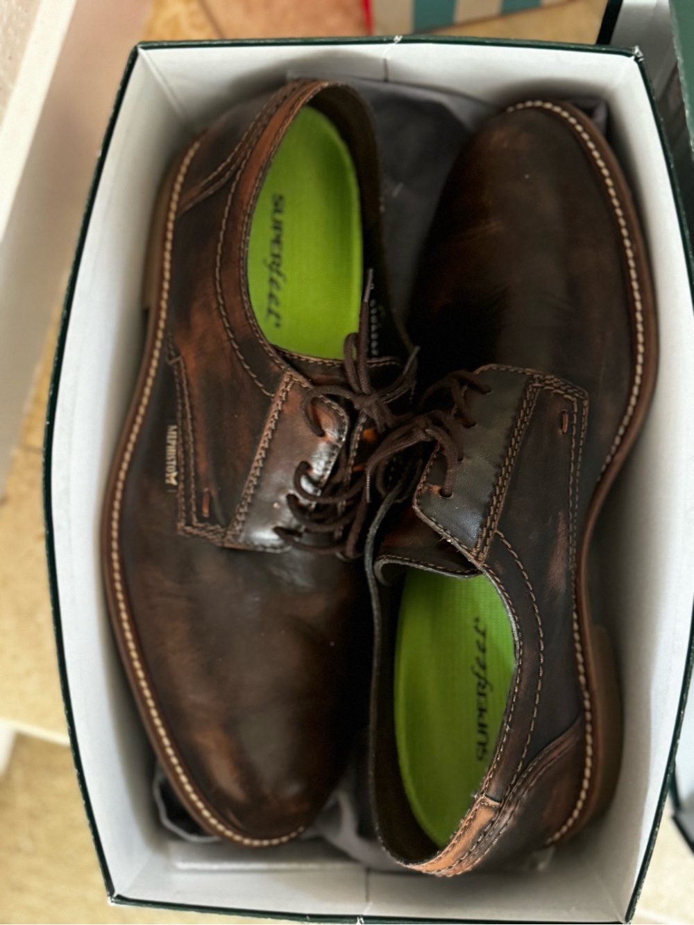 Mephisto Dark Brown Leather Oxford Lace-Up Shoes WAINO grunge 1851